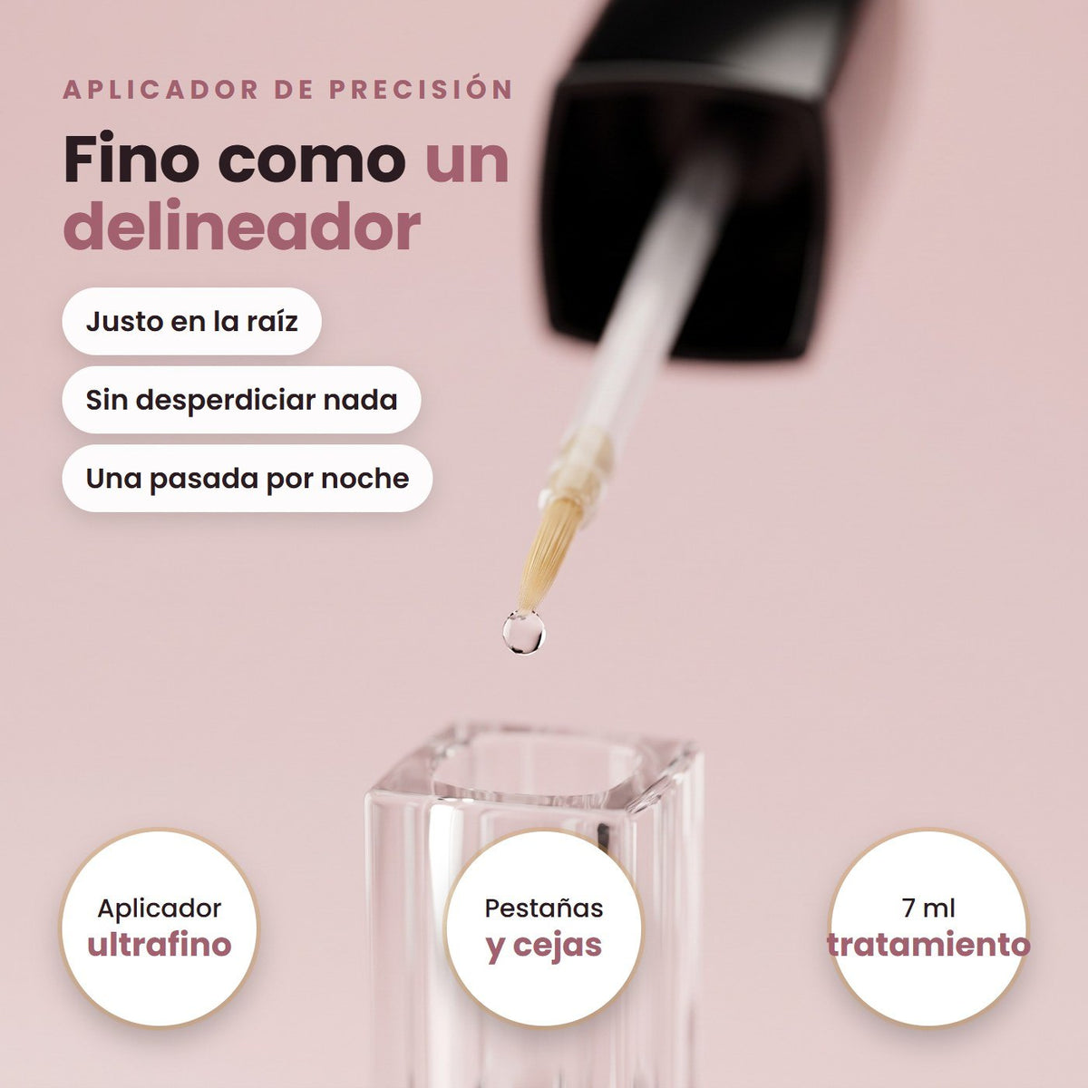 Aplicador fino tipo delineador